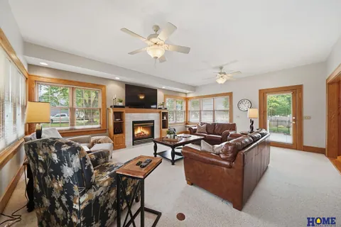 207 W 4th Street: living room toward the fireplace