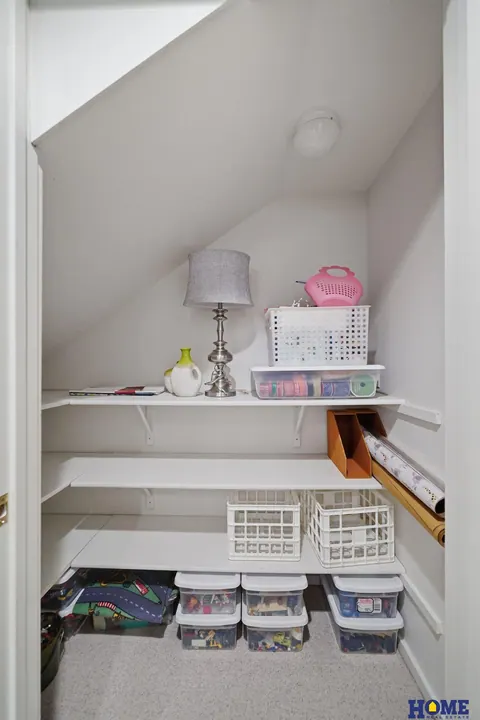 207 W 4th Street: storage closet with shelving